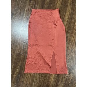 Burnt Orange pencil Skirt from VICI size small